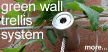 Stainless steel wire trellis system